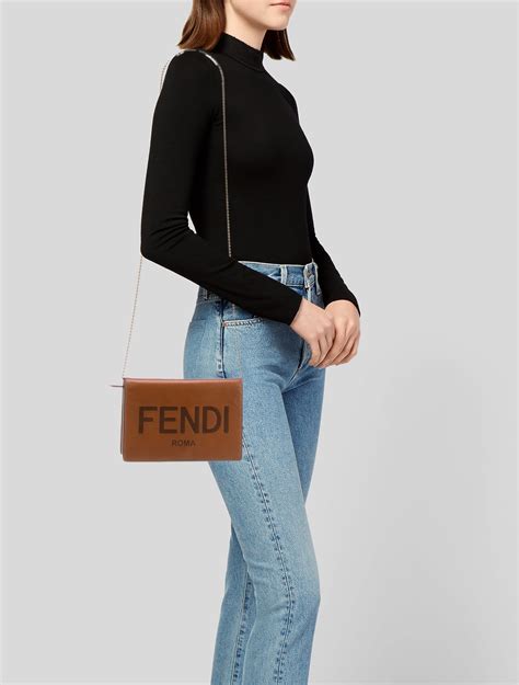 fendi roma bag brown|fendi roma crossbody bag.